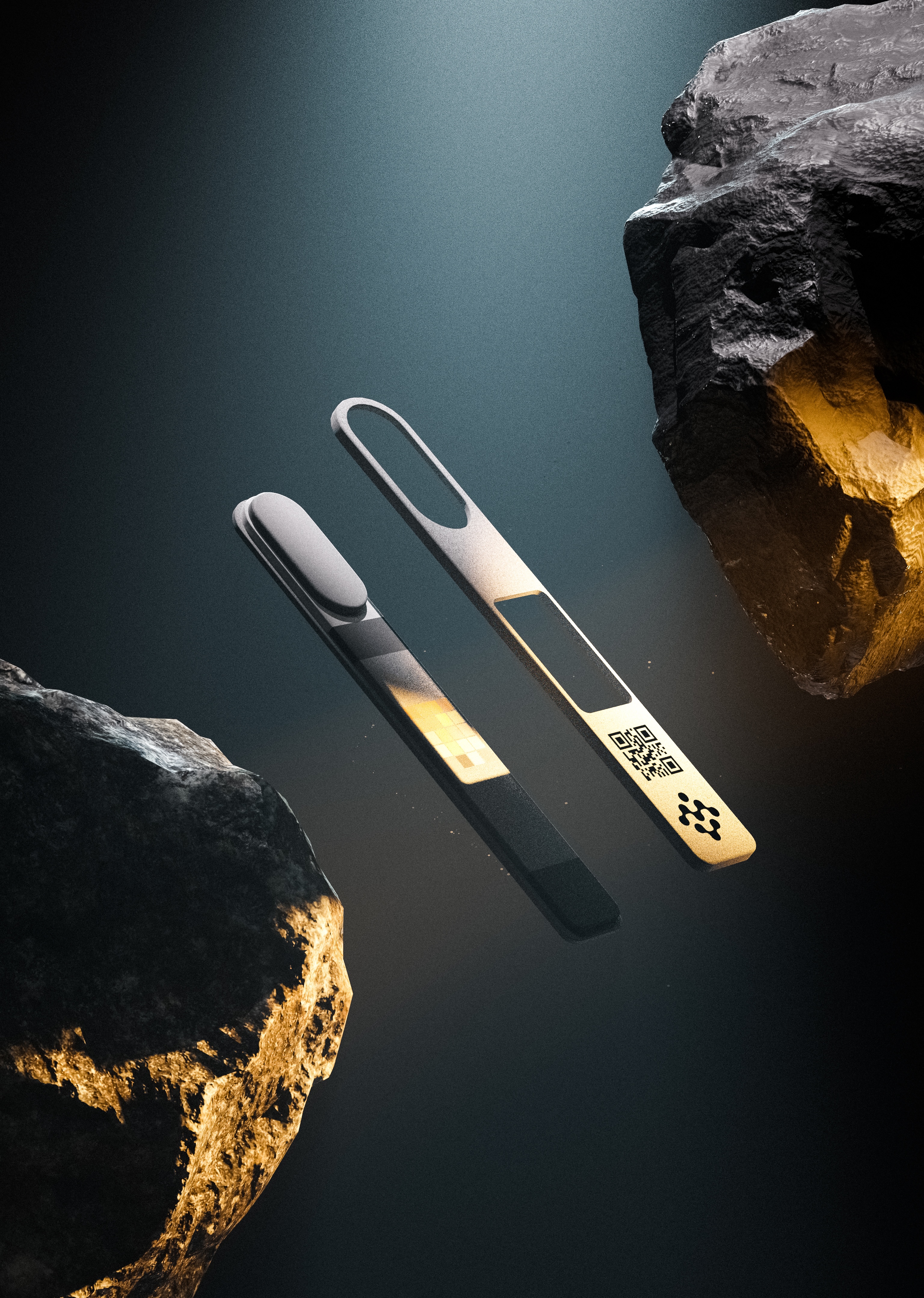 Close-up view of the Matrix health testing product